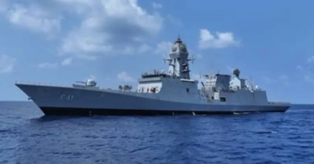 INS Taragiri stealth frigate of Indian Navy