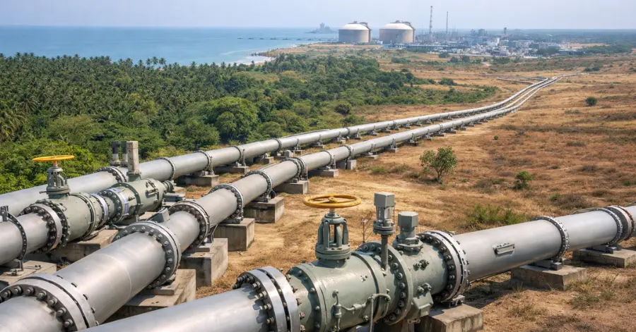 Kochi-Kanyakumari-Thoothukudi Natural Gas Pipeline infrastructure illustration