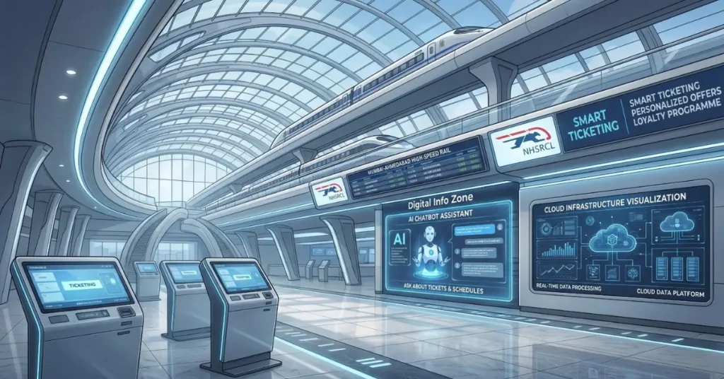 Mumbai-Ahmedabad bullet train project digital ticketing and station systems