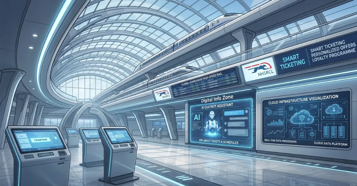 Mumbai-Ahmedabad bullet train project digital ticketing and station systems