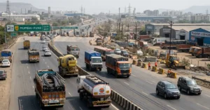 National Highway traffic and logistics movement reflecting cost escalation and infrastructure activity in India