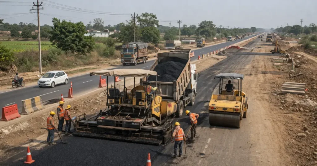 National Highways construction progress across India