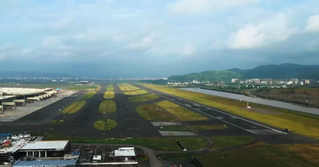 Navi Mumbai Airport expansion with proposed third runway concept