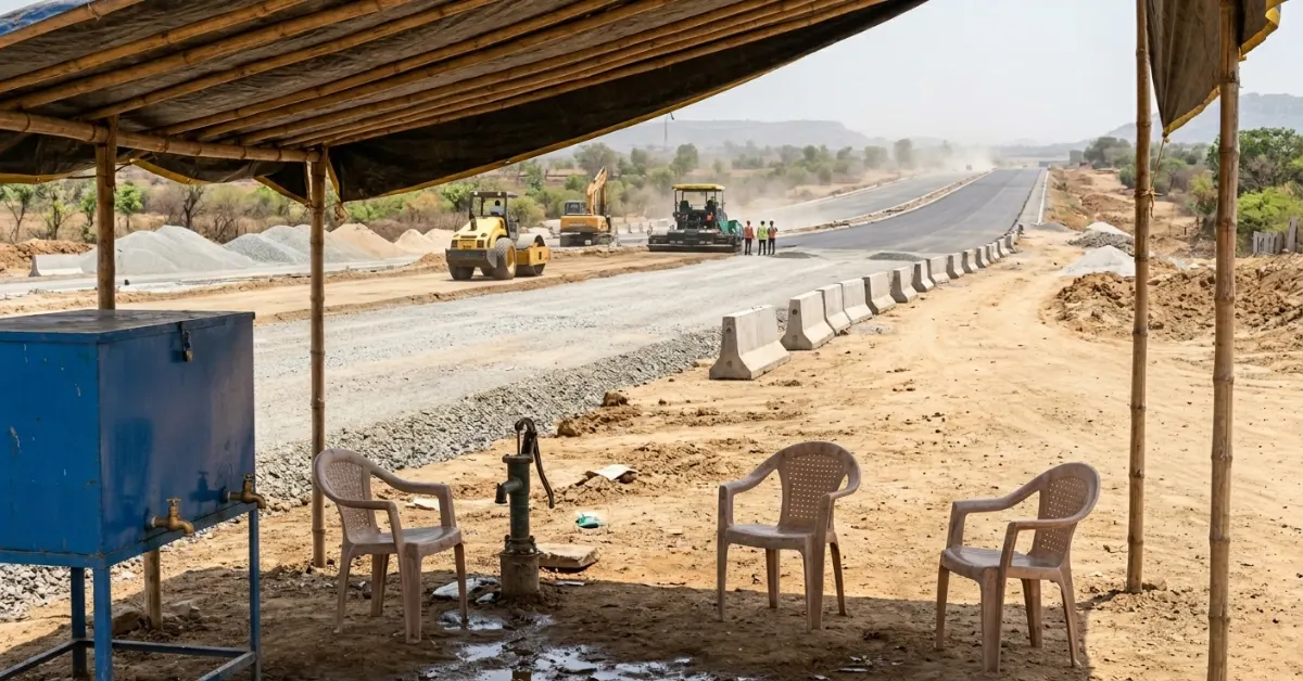 Nhai heatwave safety measures for highway workforce in India