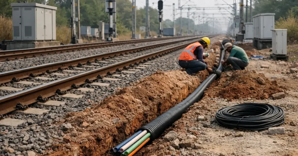 OFC backbone project enhancing railway communication network in India