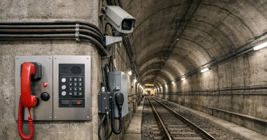 RailTel tunnel communication systems inside railway tunnel