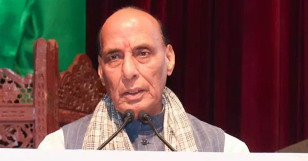 Rajnath Singh addressing event on national security