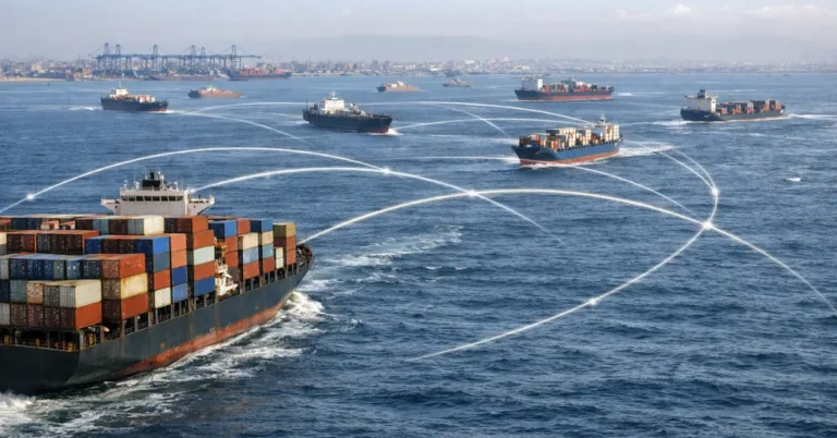 RELIEF Scheme support for maritime logistics disruptions Cargo vessels operating along West Asia trade routes amid disruptions. AI generated illustration