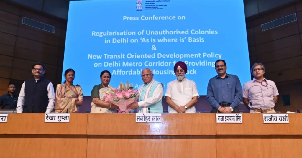 unauthorised colonies in Delhi residential area