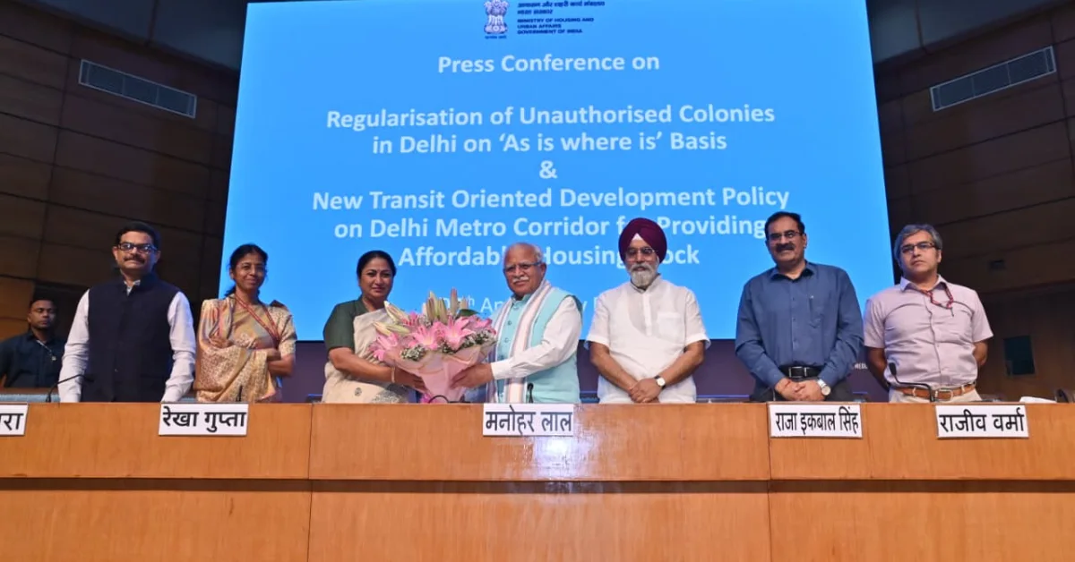 unauthorised colonies in Delhi residential area