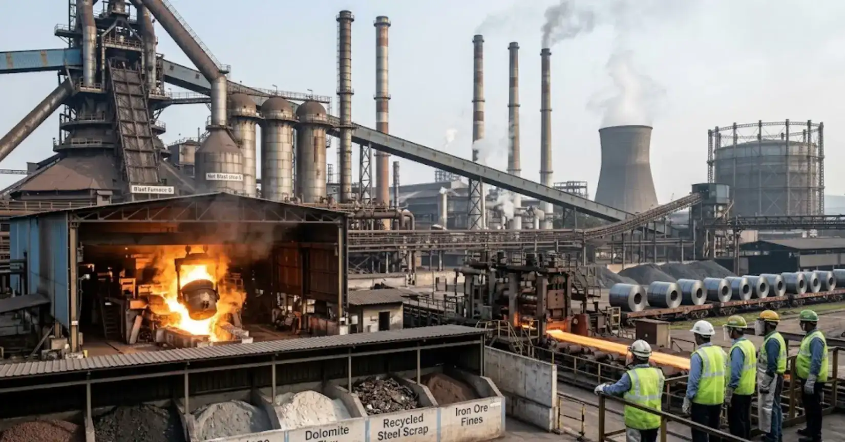 300 MTPA steel capacity steel manufacturing plant in India