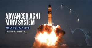 Advanced Agni missile launch with Multiple Independently Targeted Re-Entry Vehicle system during flight trial