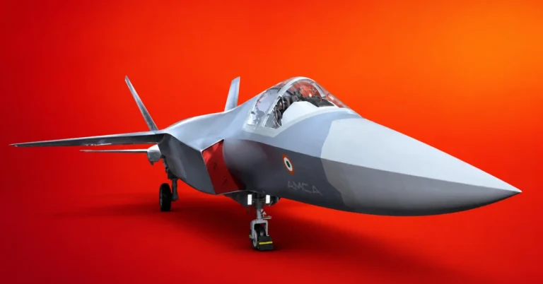 AMCA fighter project infographic showing RFP issued to three shortlisted bidders