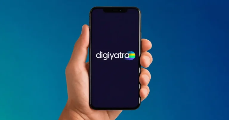 Digi Yatra mobile application interface for paperless airport travel in India