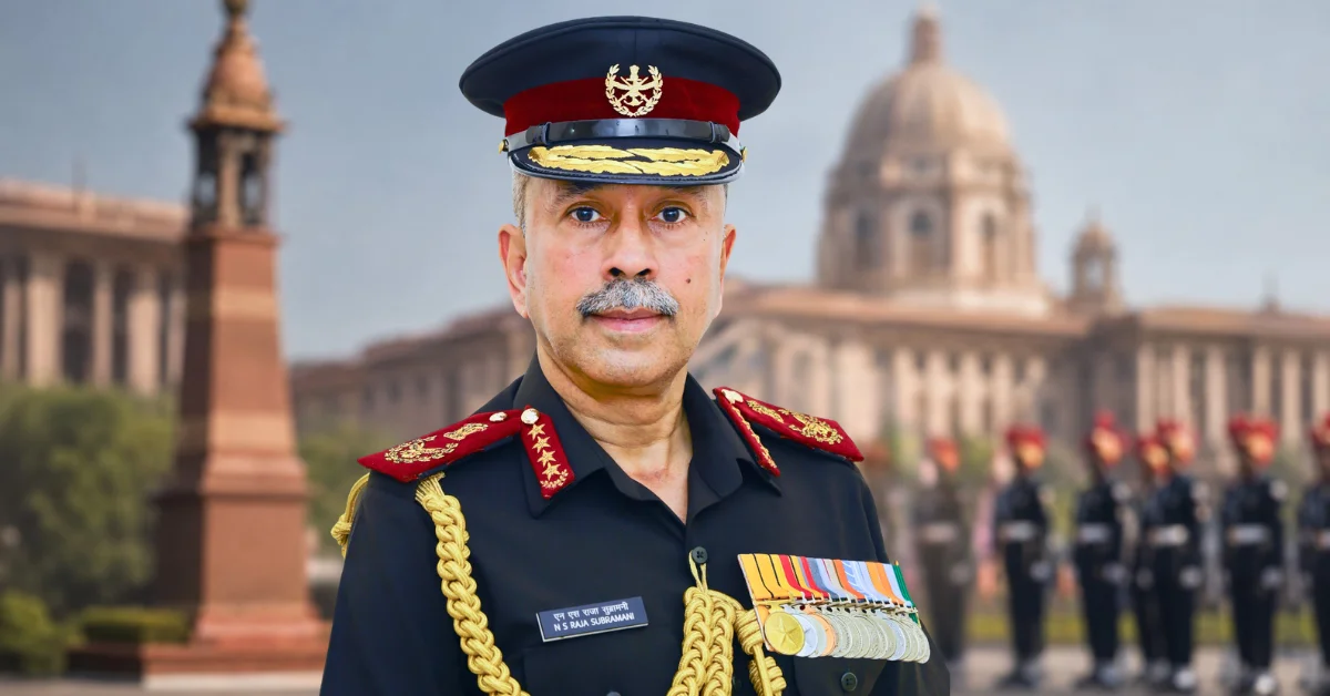 General NS Raja Subramani after assuming charge as India’s Chief of Defence Staff
