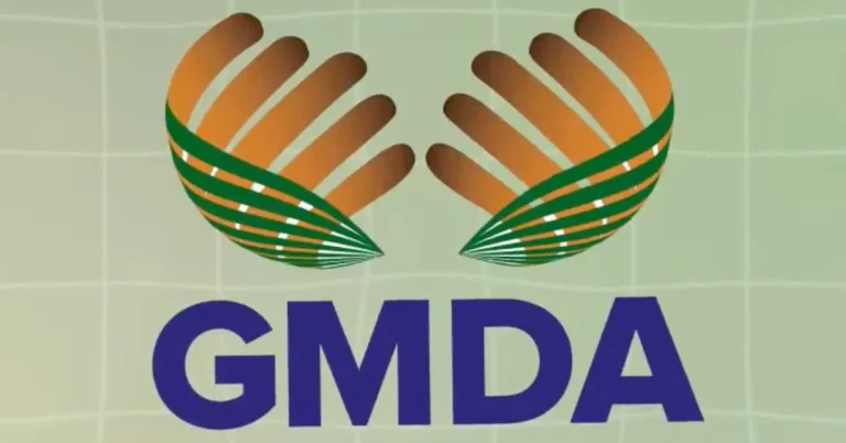 GMDA infographic showing illegal shops removed along Multi Utility Corridor