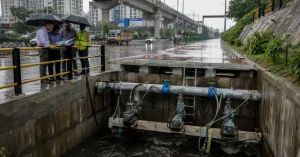 Gurugram underpass pumping system testing for monsoon preparedness