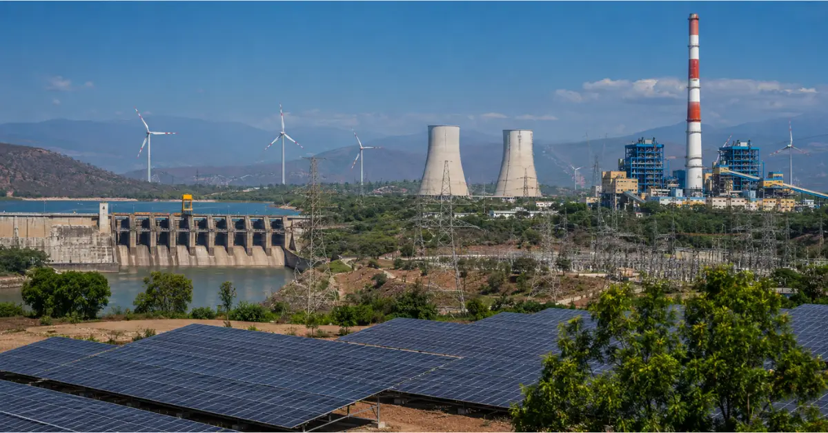 India’s installed power base with renewable and conventional energy infrastructure.