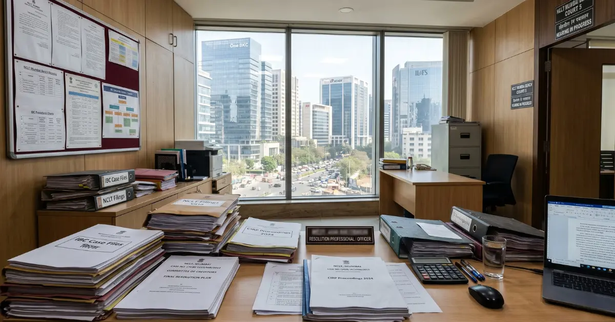 Insolvency and Bankruptcy Code case files and financial resolution office setup in India