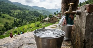 Jal Jeevan Mission 2.0 rural tap water supply in a village area