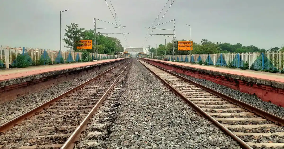 Railway corridor representing the Kiul-Jhajha Third Line Project