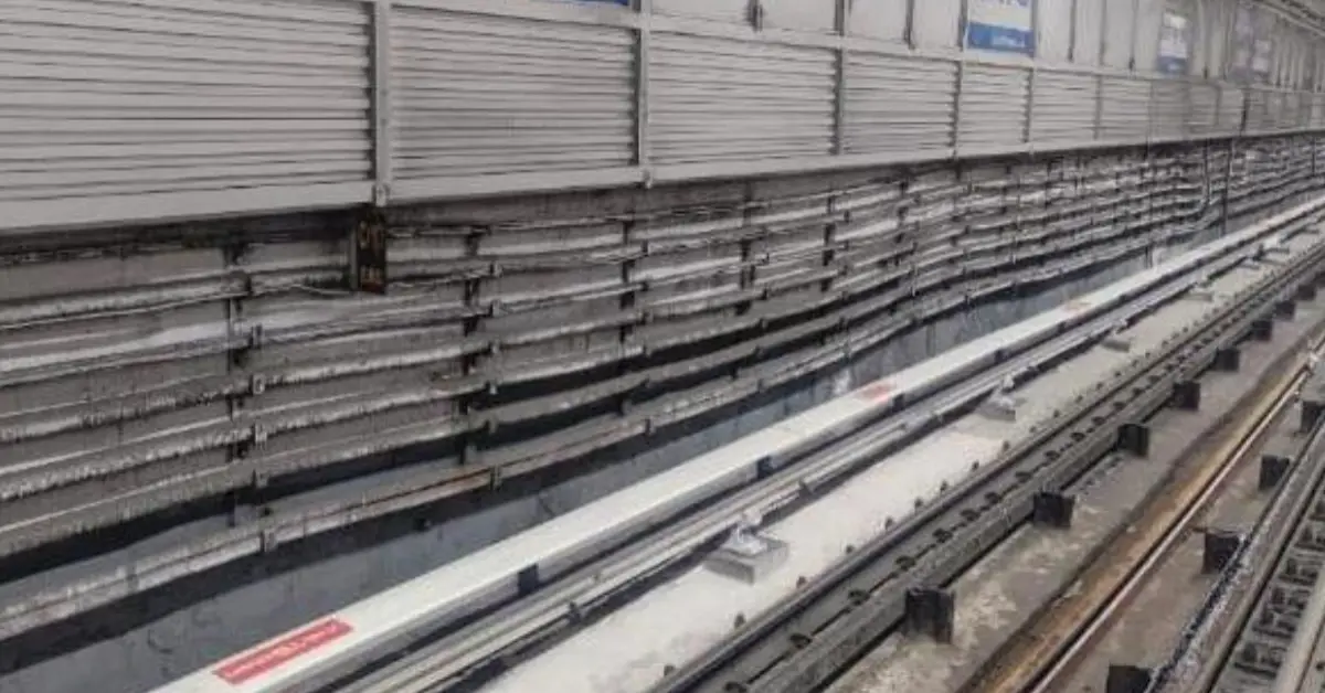 Kolkata Metro Blue Line upgraded with high-conductivity aluminum third rail in underground section