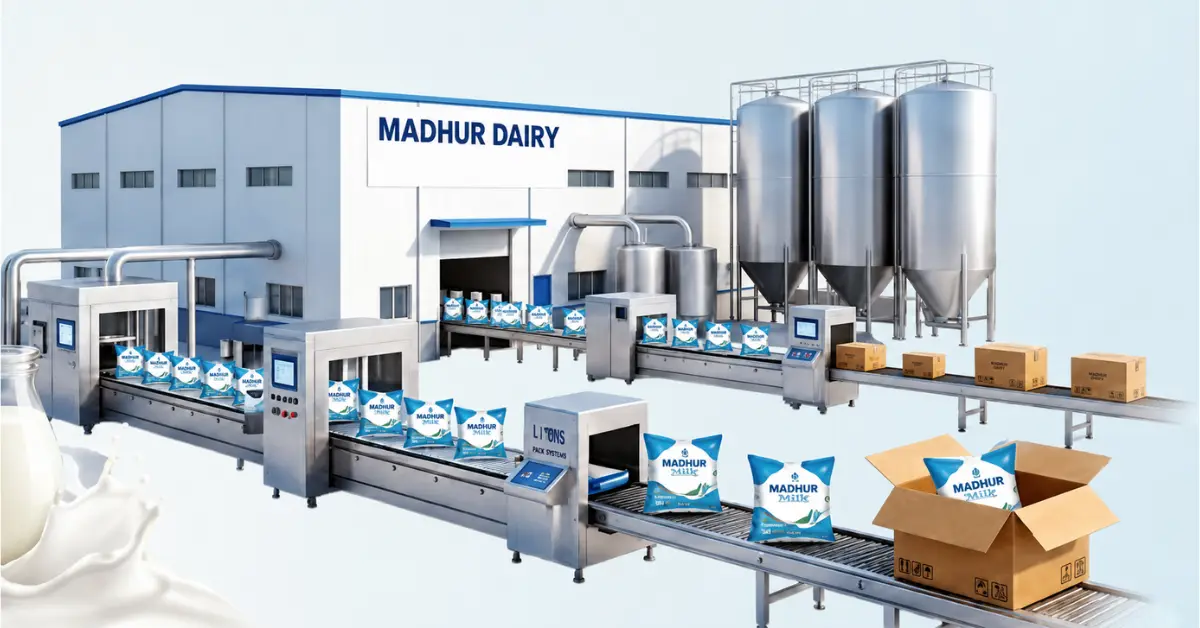 Madhur Dairy Unit-2 milk processing and packaging facility in Gandhinagar