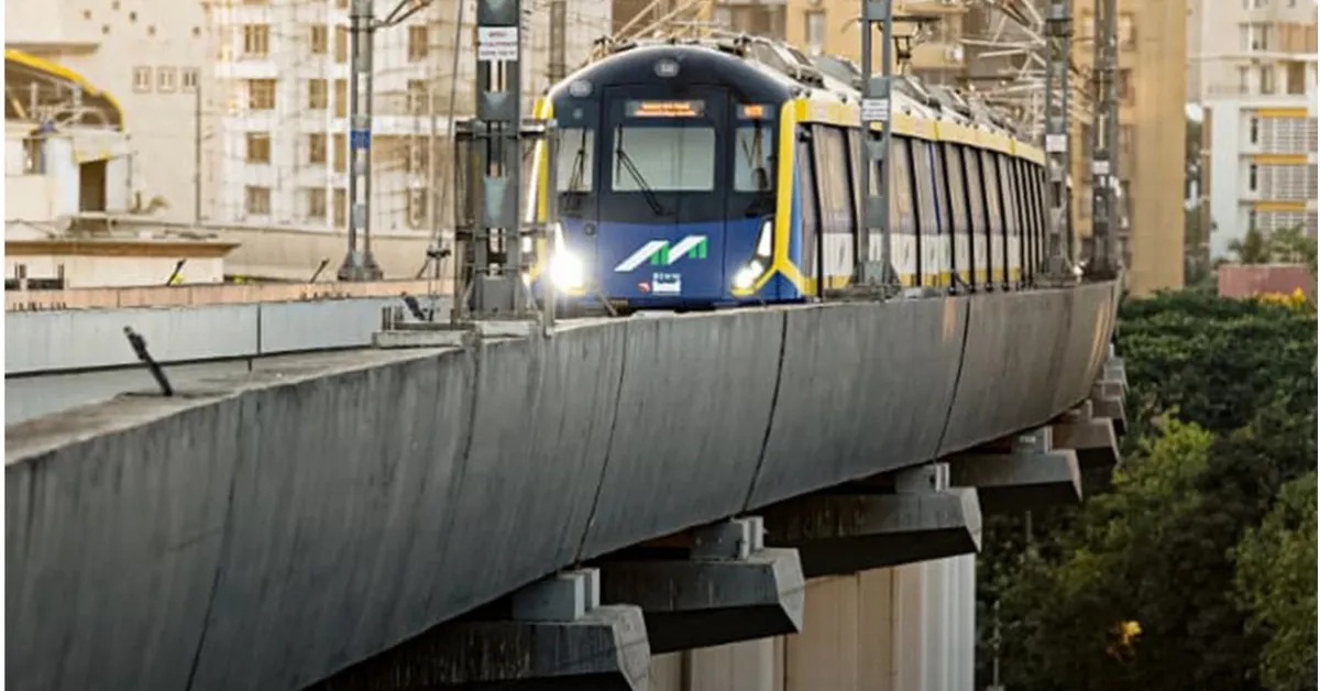 Mumbai Metro corridor under MMRDA in Mumbai
