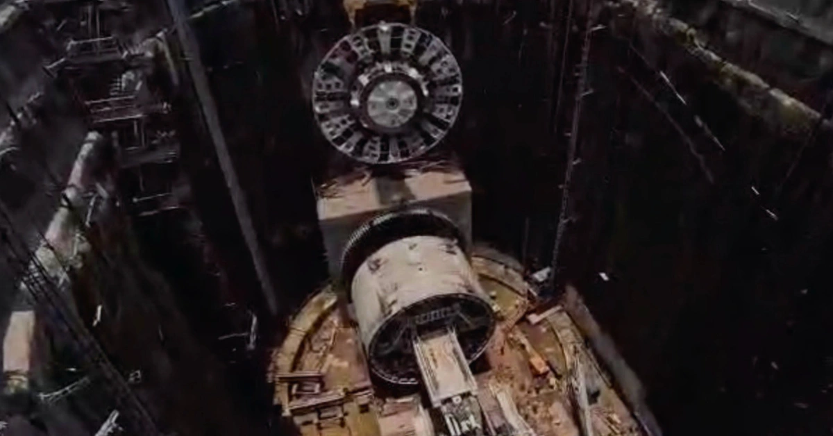 350-tonne cutterhead lowered at Vikhroli for Mumbai-Ahmedabad Bullet Train tunnel work