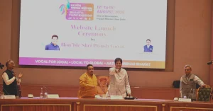 Commerce Minister Piyush Goyal at the Bharatiya Vyapar Mahotsav website launch ceremony in New Delhi