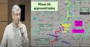 Union Cabinet briefing on Ahmedabad Metro Phase 2A airport corridor approval
