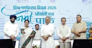 Delhi Namo Oxygen Parks shown through a text-free green