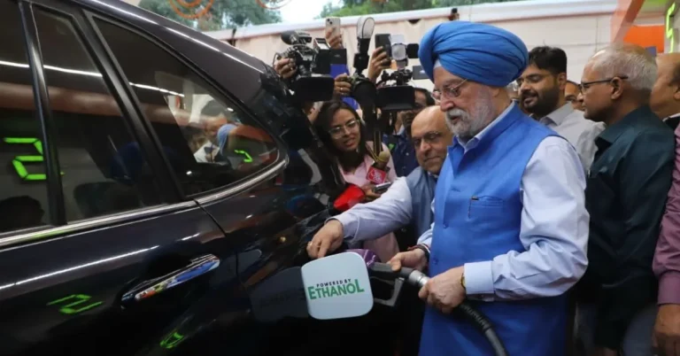 E85 fuel rollout shown through a text-free ethanol energy