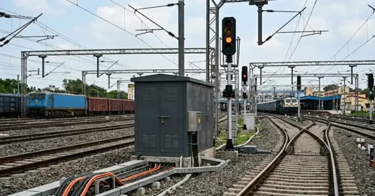 Eastern Railway Electronic Interlocking infrastructure on a busy rail corridor