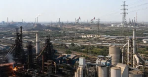 Eight Core Industries performance showing growth in steel cement and electricity alongside weakness in other core sectors