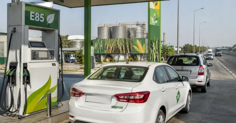 E85 fuel dispensing station supporting India’s flex-fuel vehicle ecosystem