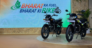 Hero MotoCorp flex fuel-ready Splendor+ and HF Deluxe motorcycles unveiled in New Delhi