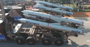 BrahMos missile system representing India’s indigenous defence equipment manufacturing