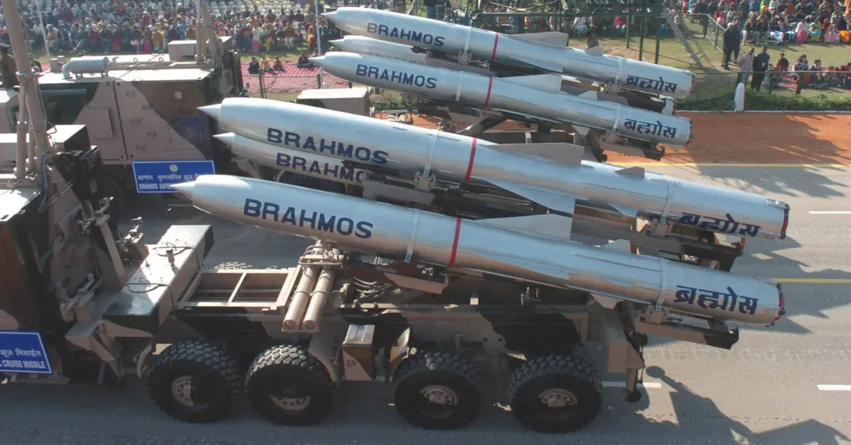 BrahMos missile system representing India’s indigenous defence equipment manufacturing