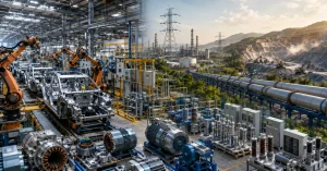 Industrial Production growth in India represented through manufacturing and industrial activity