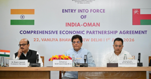 Oman Deal event marking entry into force of India-Oman Comprehensive Economic Partnership Agreement