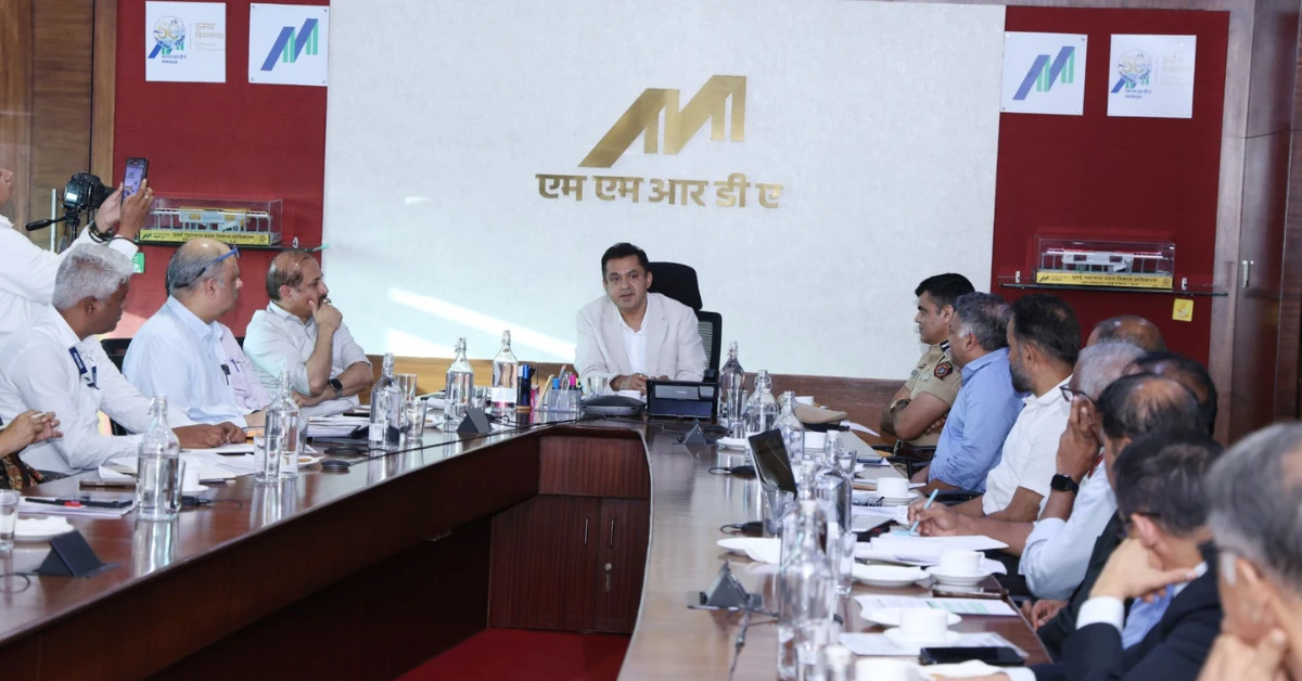 MMRDA officials during meeting on weekly public transport day initiative in Mumbai