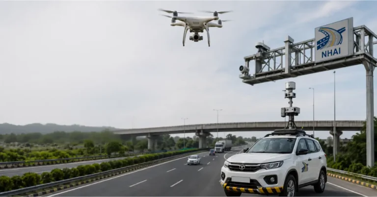 NHAI predictive asset management system using drones and survey vehicles on national highways