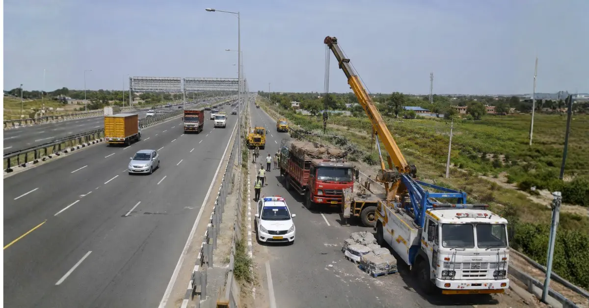 NHAI officials reviewing highway safety and enforcement measures on National Highways