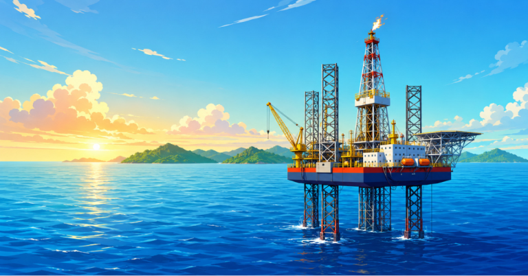 Offshore drilling platform linked to Oil India's Andaman gas exploration programme