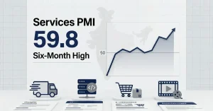 Services PMI India May 2026 infographic