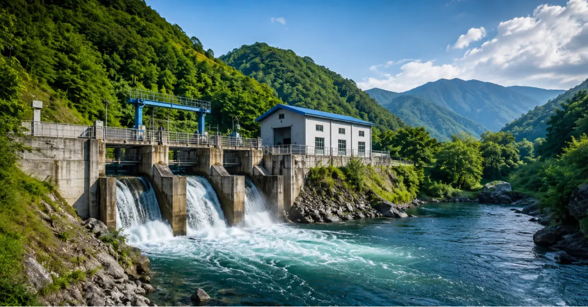 Small Hydro Power Development Scheme featured image with hydro facility and key scheme metrics