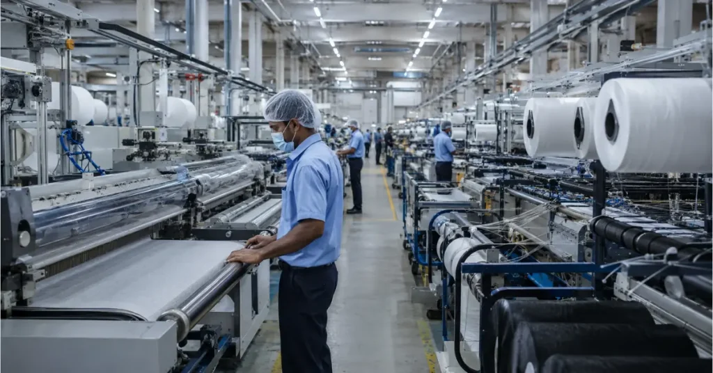 Government approves 22 new textile PLI applicants, takes total approved companies under Round-3 to 96 with ₹12,822 crore investment 5 Modern textile manufacturing facility linked to textile PLI expansion in India