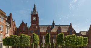 University of Liverpool campus building representing the institution approved for Bengaluru campus in India