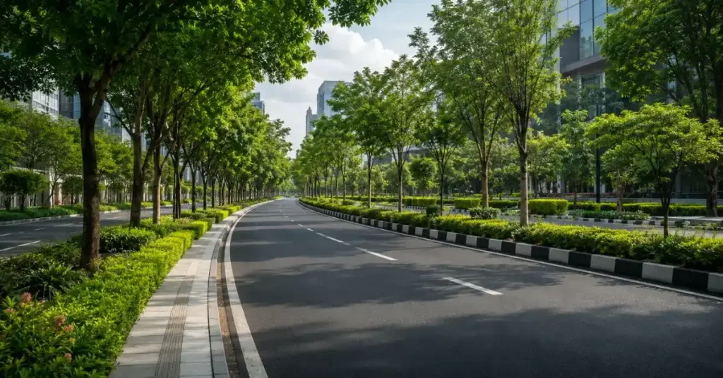 UP partners with CSIR-CRRI to roll out road dust control, urban road greening framework in NCR 10 Urban road greening framework in NCR under CSIR-CRRI and Uttar Pradesh PWD initiative